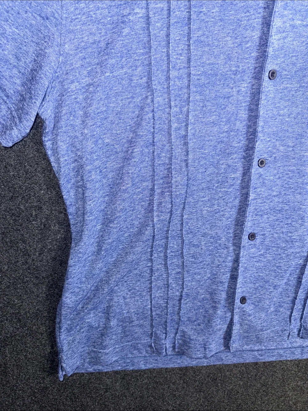 Banana Republic Men's Heathered Periwinkle Knit Shirt Jacket